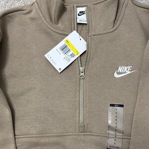 Nike Men’s Beige Half-Zip Pullover